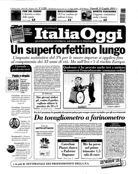 Italia oggi : quotidiano di economia finanza e politica